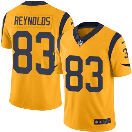 Men's Nike Los Angeles Rams #83 Josh Reynolds Limited Gold Rush Vapor Untouchable NFL Jersey - Ujersey