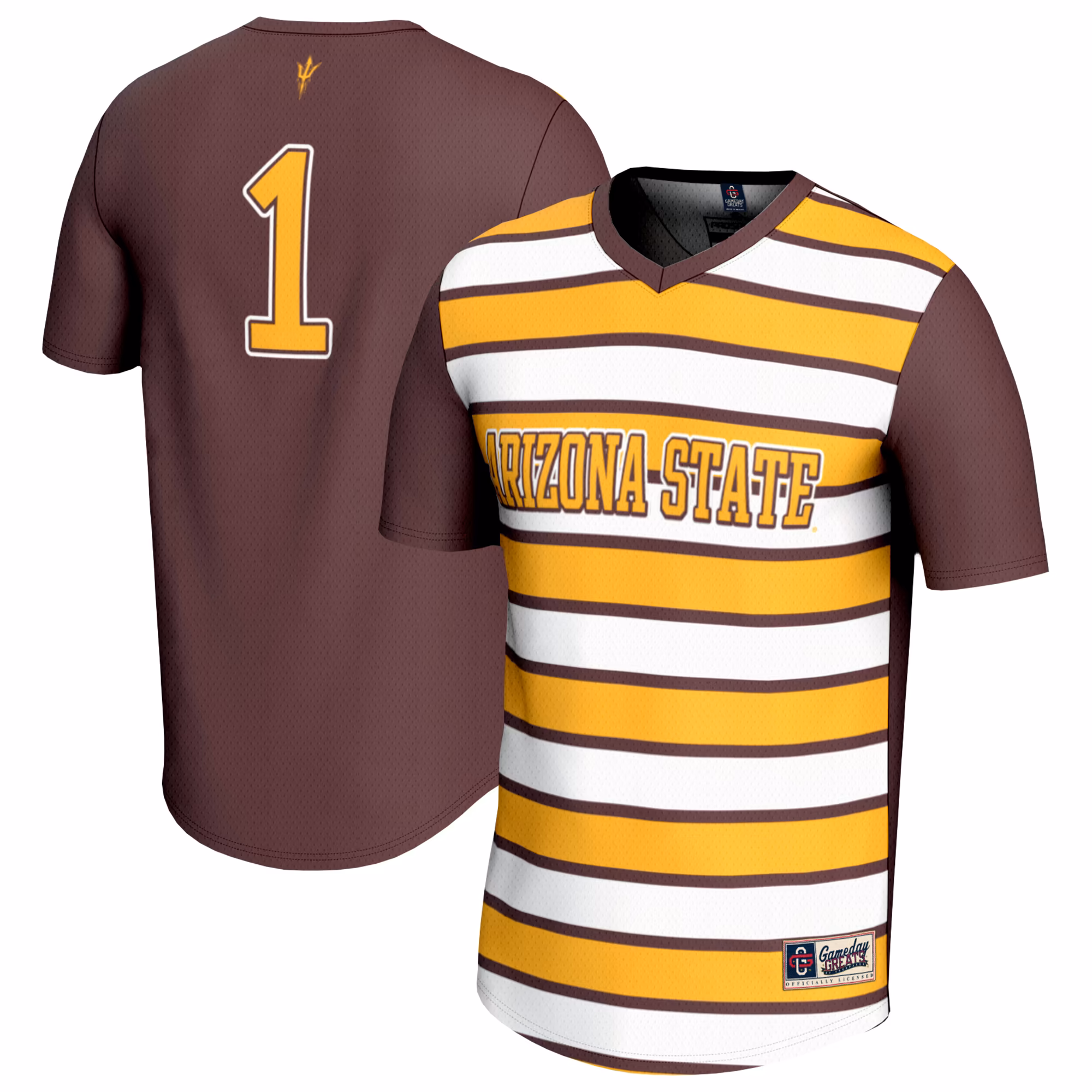 Lightweight Soccer Fashion Jersey GameDay Greats Maroon #1 Arizona State Sun Devils - Ujersey
