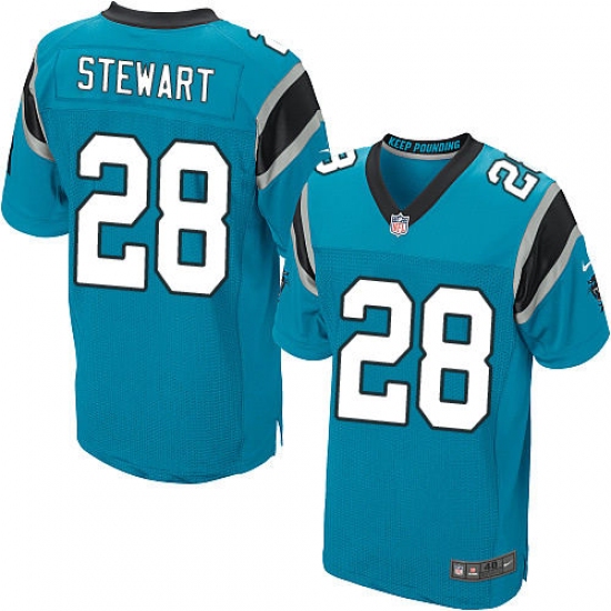 Men's Nike Carolina Panthers #28 Jonathan Stewart Elite Blue Alternate NFL Jersey - Ujersey
