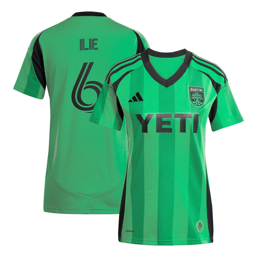 Women's Austin FC Ilie Sanchez adidas Green 2025 The Heartbeat Kit Replica Player Jersey - Ujersey