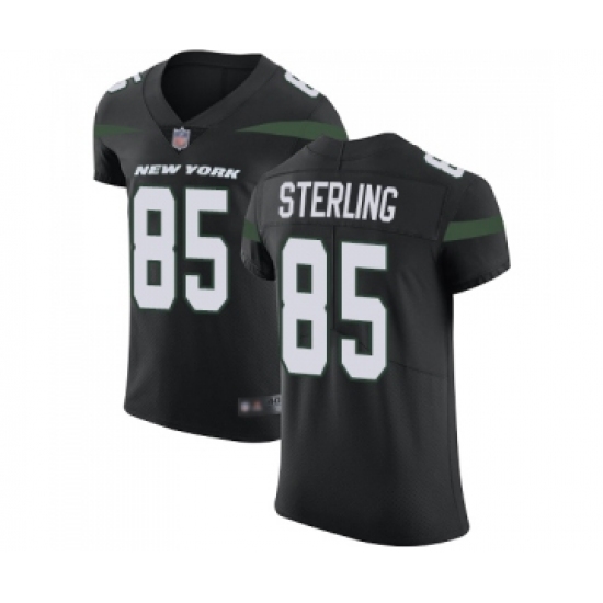 Men's New York Jets #85 Neal Sterling Black Alternate Vapor Untouchable Elite Player Football Jersey - Ujersey