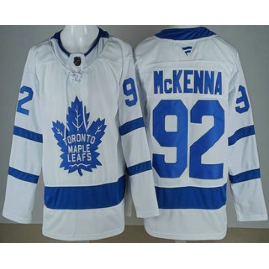 Men's Toronto Maple Leafs #92 Gavin McKenna White Authentitc Jersey - Ujersey