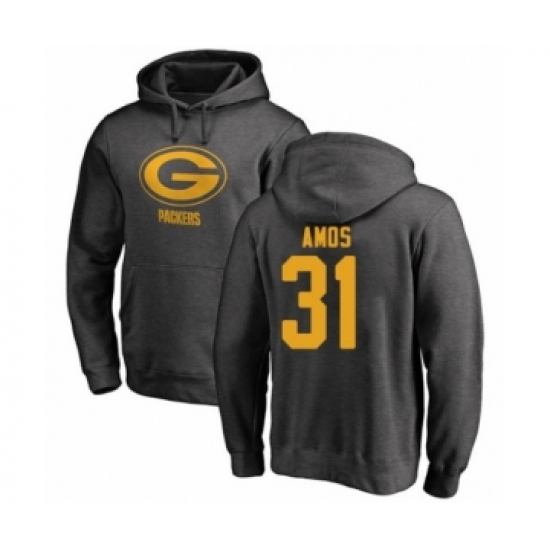 Football Green Bay Packers #31 Adrian Amos Ash One Color Pullover Hoodie - Ujersey