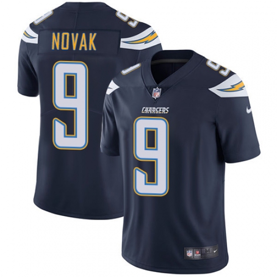 Youth Nike Los Angeles Chargers #9 Nick Novak Navy Blue Team Color Vapor Untouchable Elite Player NFL Jersey - Ujersey