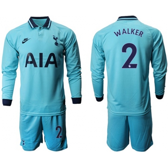 Tottenham Hotspur #2 Walker Third Long Sleeves Soccer Club Jersey