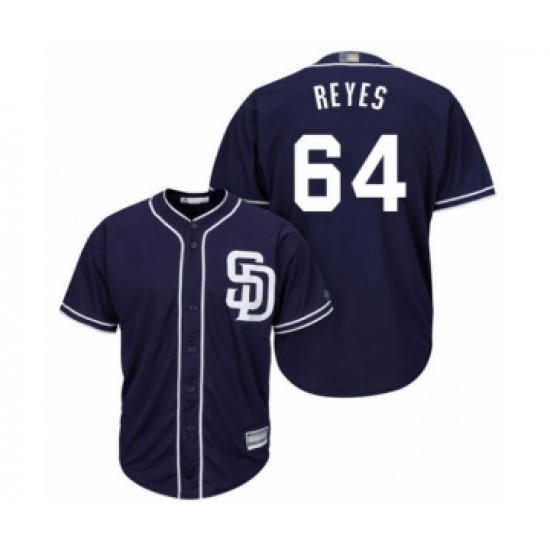 Youth San Diego Padres #64 Gerardo Reyes Authentic Navy Blue Alternate 1 Cool Base Baseball Player Jersey - Ujersey