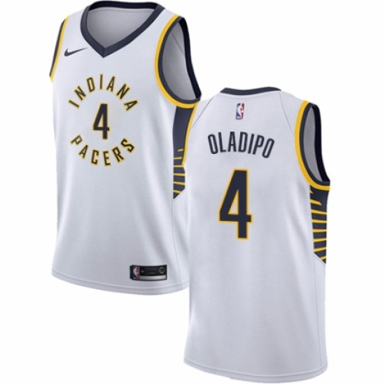 Youth Nike Indiana Pacers #4 Victor Oladipo Authentic White NBA Jersey - Association Edition - Ujersey
