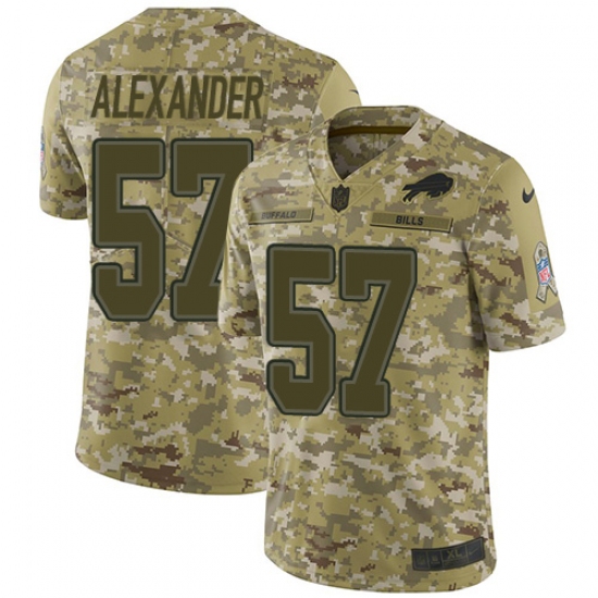 Youth Nike Buffalo Bills #57 Lorenzo Alexander Limited Camo 2018 Salute to Service NFL Jersey - Ujersey