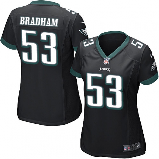 Women's Nike Philadelphia Eagles #53 Nigel Bradham Game Black Alternate NFL Jersey - Ujersey
