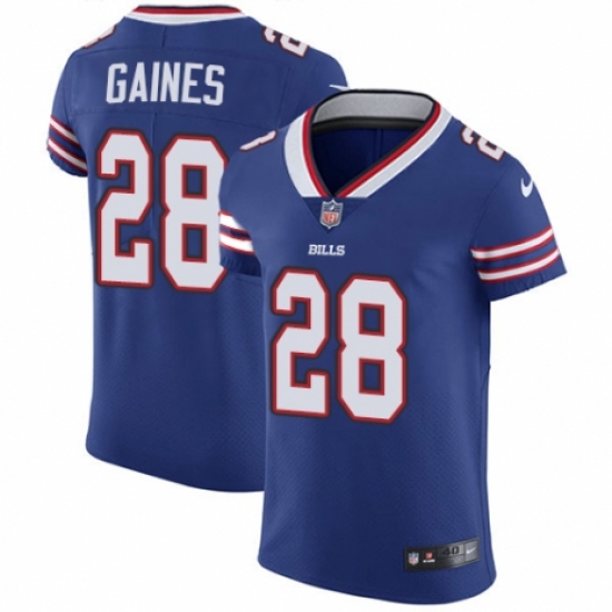 Men's Nike Buffalo Bills #28 Phillip Gaines Royal Blue Team Color Vapor Untouchable Elite Player NFL Jersey - Ujersey