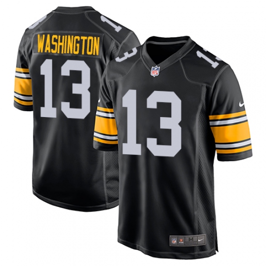 Men's Nike Pittsburgh Steelers #13 James Washington Game Black Alternate NFL Jersey - Ujersey