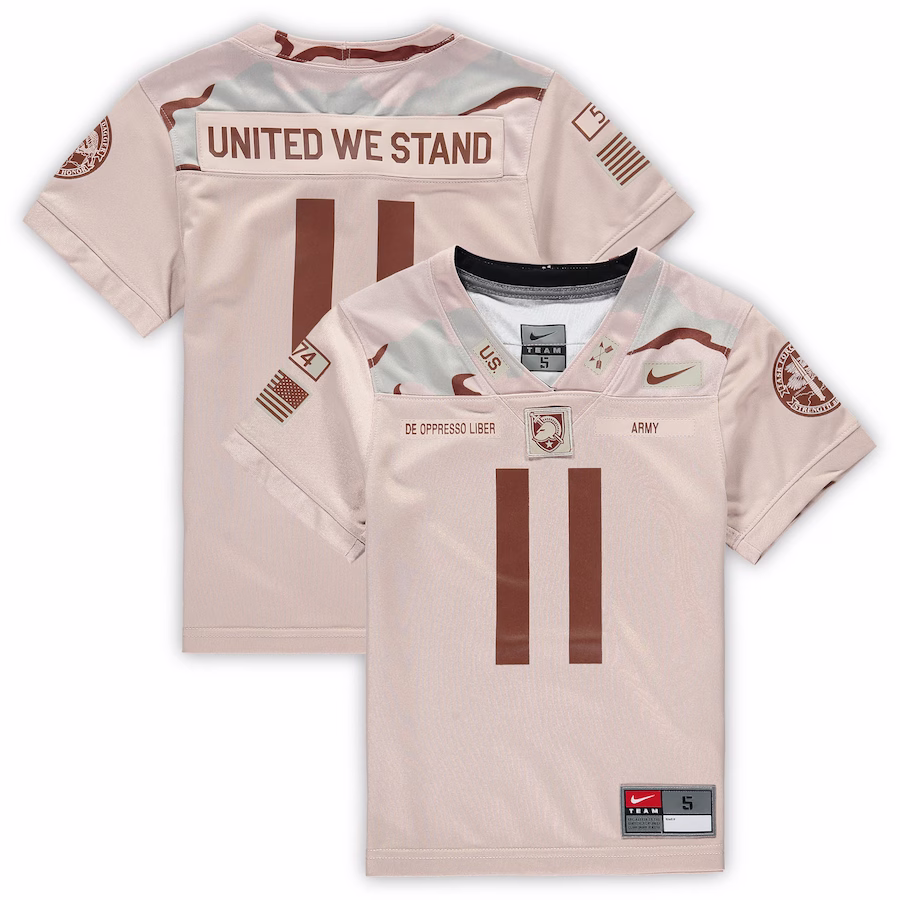 #11 Army Black Knights Nike Preschool Untouchable Replica Football Jersey - Tan - Ujersey