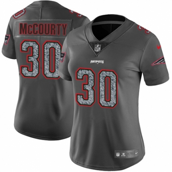 Women's Nike New England Patriots #30 Jason McCourty Gray Static Vapor Untouchable Limited NFL Jersey - Ujersey