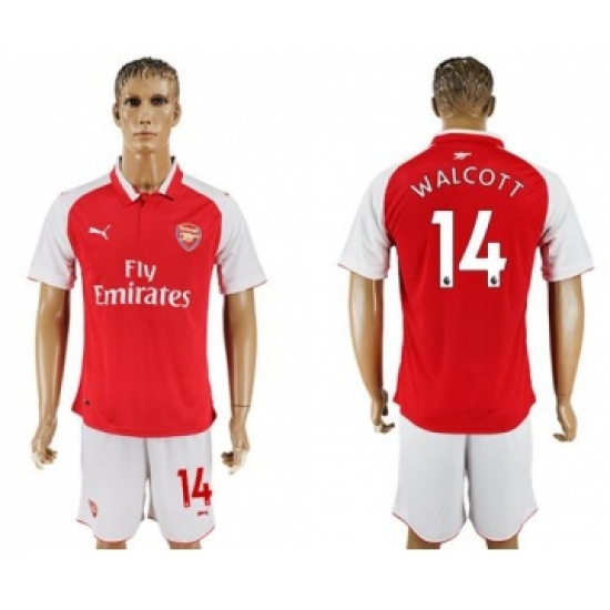 Arsenal #14 Walcott Home Soccer Club Jersey
