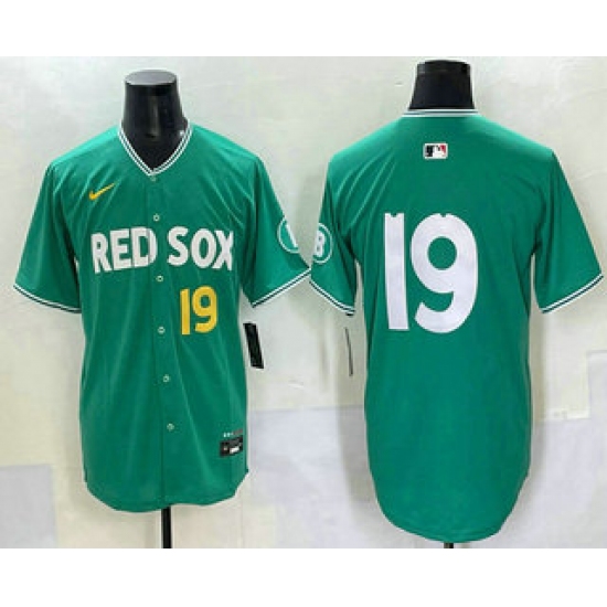 Men's Boston Red Sox #19 Roman Anthony Green 2025 City Connect Limited Jersey - Ujersey