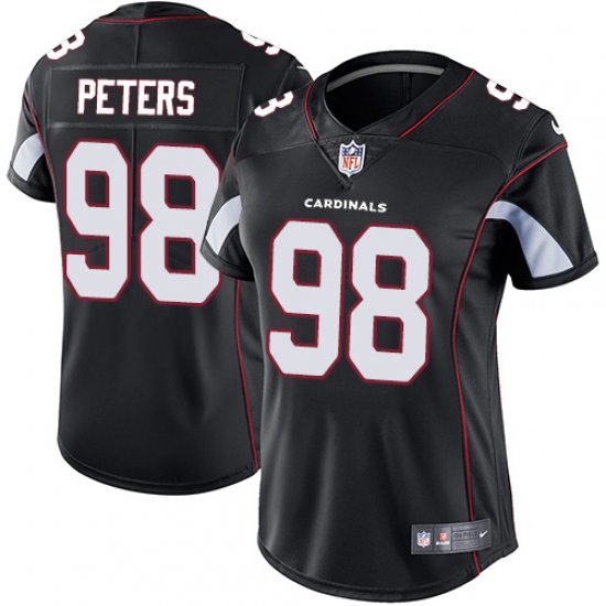 Women's Nike Arizona Cardinals #98 Corey Peters Black Alternate Vapor Untouchable Limited Player NFL Jersey - Ujersey