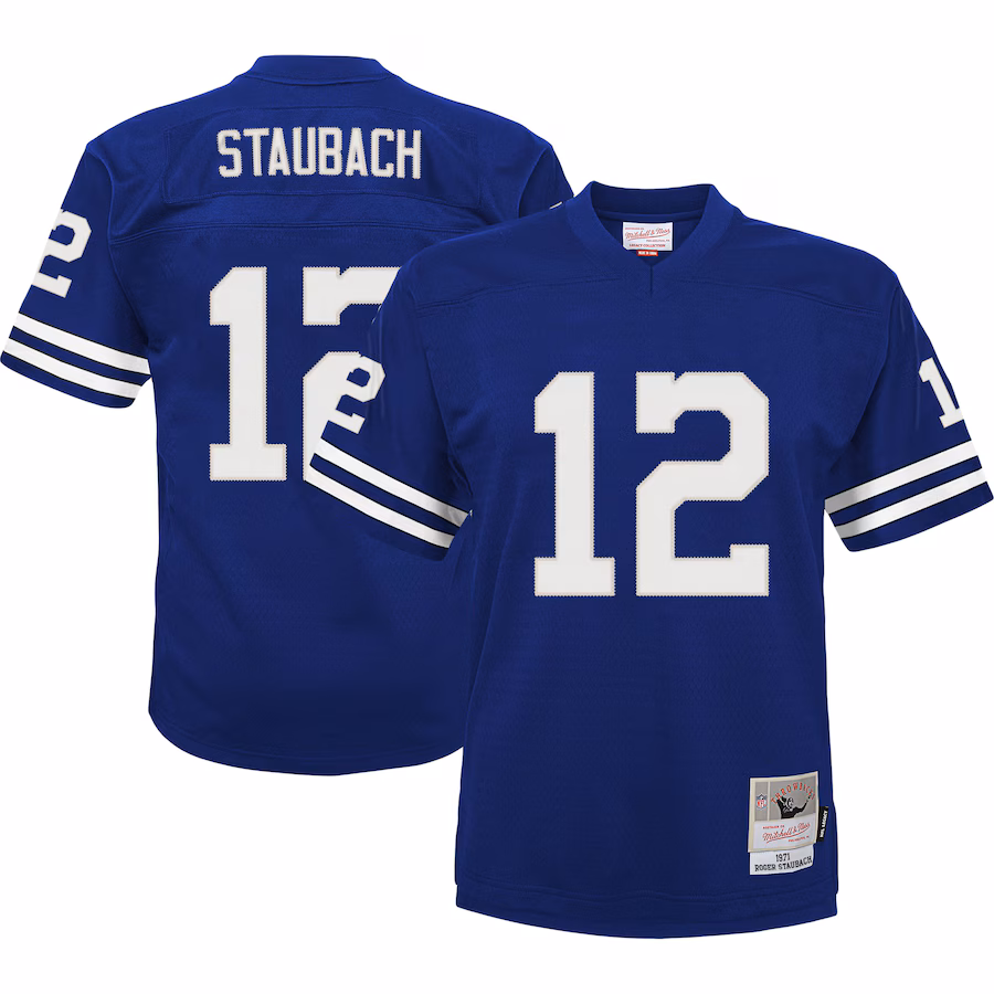 Toddler Dallas Cowboys Roger Staubach Mitchell & Ness Navy 1971 Retired Legacy Jersey - Ujersey
