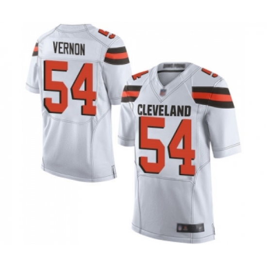 Men's Cleveland Browns #54 Olivier Vernon Elite White Football Jersey - Ujersey