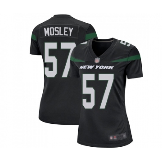 Women's New York Jets #57 C.J. Mosley Game Black Alternate Football Jersey - Ujersey
