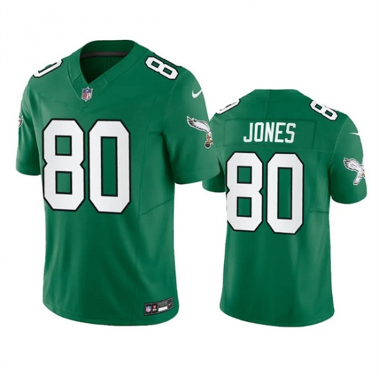 Men's Philadelphia Eagles #80 Julio Jones Green 2023 F.U.S.E. Throwback Vapor Untouchable Limited Football Stitched Jersey - Ujersey