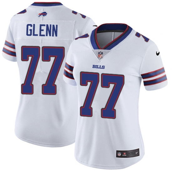 Women's Nike Buffalo Bills #77 Cordy Glenn White Vapor Untouchable Limited Player NFL Jersey - Ujersey