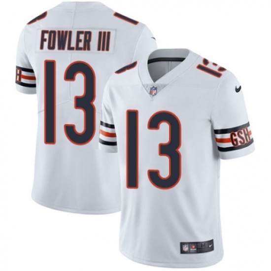 Youth Nike Chicago Bears #13 Bennie Fowler III White Vapor Untouchable Limited Player NFL Jersey - Ujersey