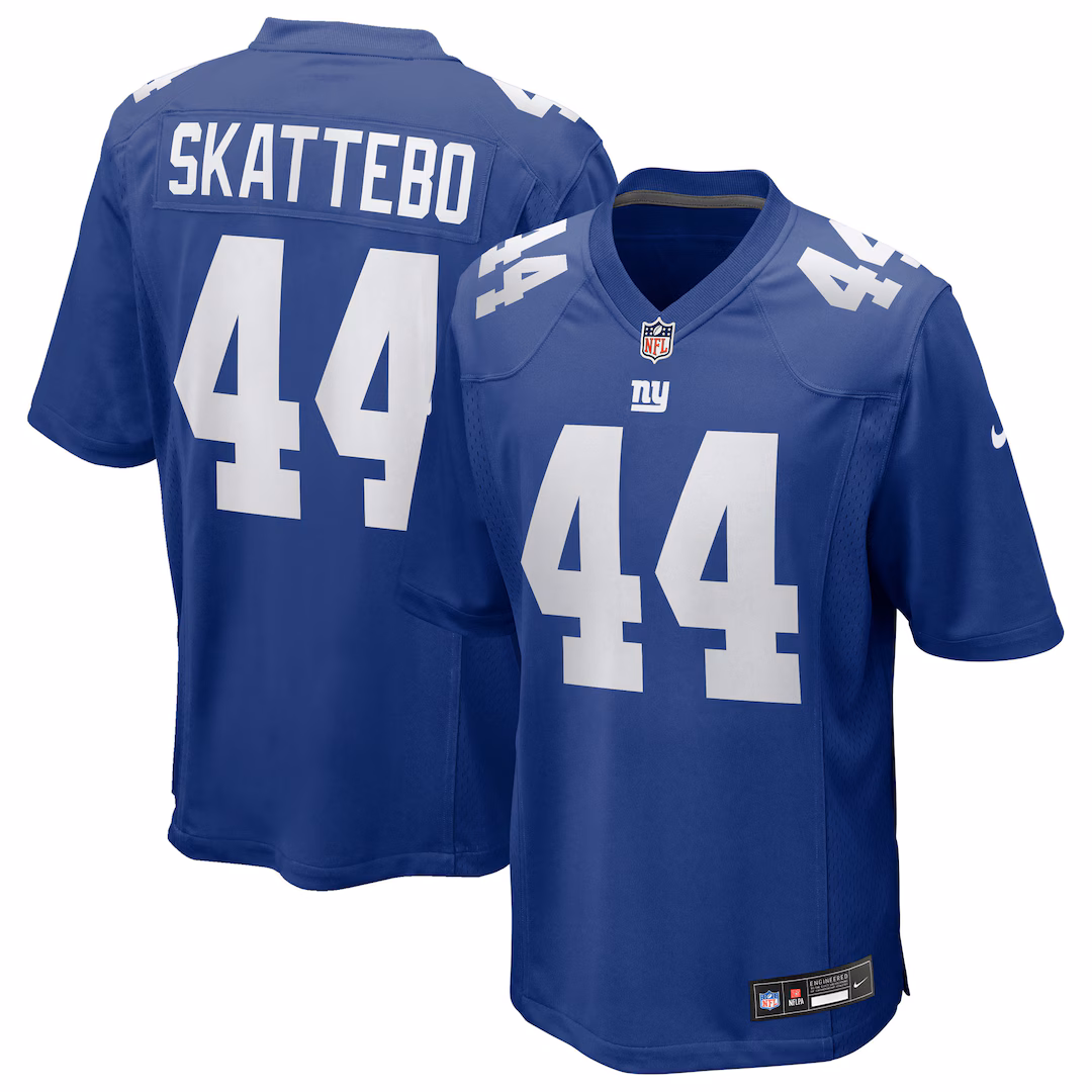 Men's New York Giants Cam Skattebo Nike Royal Game Jersey