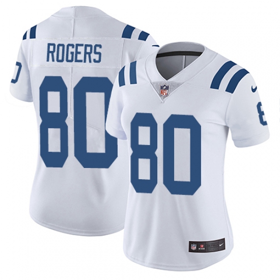 Women's Nike Indianapolis Colts #80 Chester Rogers White Vapor Untouchable Limited Player NFL Jersey - Ujersey