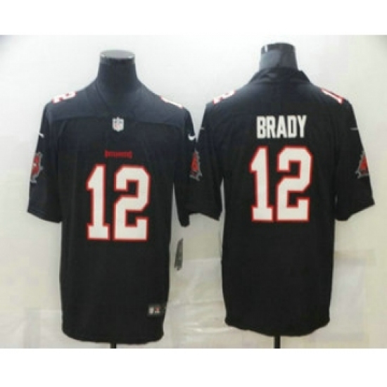 Men's Tampa Bay Buccaneers #12 Tom Brady Black 2020 NEW Vapor Untouchable Stitched NFL Nike Limited Jersey - Ujersey