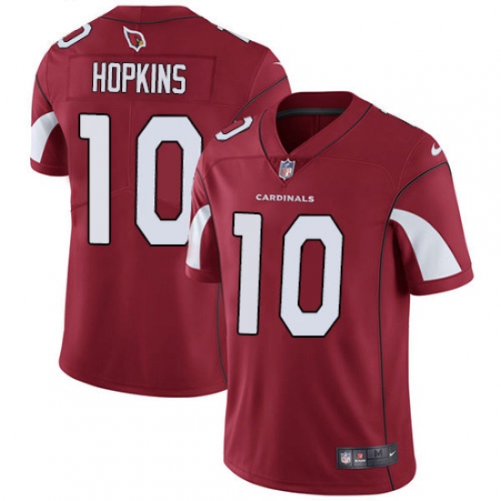 Youth Nike Arizona Cardinals #10 DeAndre Hopkins Red Team Color Stitched NFL Vapor Untouchable Limited Jersey - Ujersey