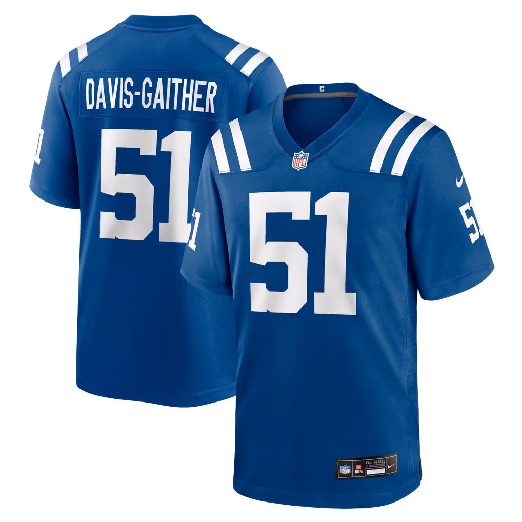 Men's Indianapolis Colts Akeem Davis-Gaither Nike Royal Team Game Jersey - Ujersey