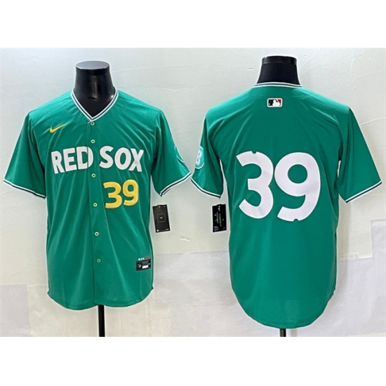 Men's Boston Red Sox #39 Marcelo Mayer Green 2025 City Connect Limited Stitched Baseball Jersey - Ujersey