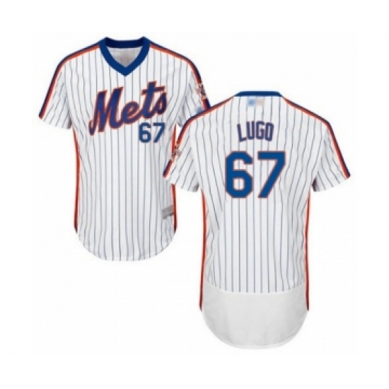 Men's New York Mets #67 Seth Lugo White Alternate Flex Base Authentic Collection Baseball Player Jersey - Ujersey