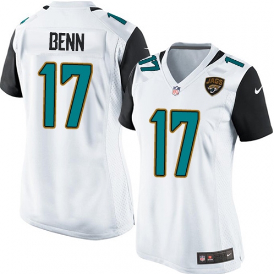 Women's Nike Jacksonville Jaguars #17 Arrelious Benn Game White NFL Jersey