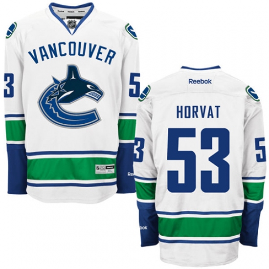 Youth Reebok Vancouver Canucks #53 Bo Horvat Authentic White Away NHL Jersey - Ujersey