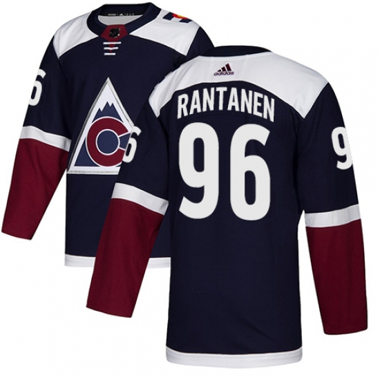 Youth Adidas Colorado Avalanche #96 Mikko Rantanen Authentic Navy Blue Alternate NHL Jersey - Ujersey