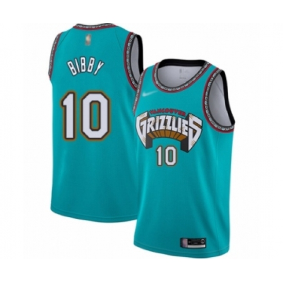 Women's Memphis Grizzlies #10 Mike Bibby Swingman Green Hardwood Classic Basketball Jersey - Ujersey