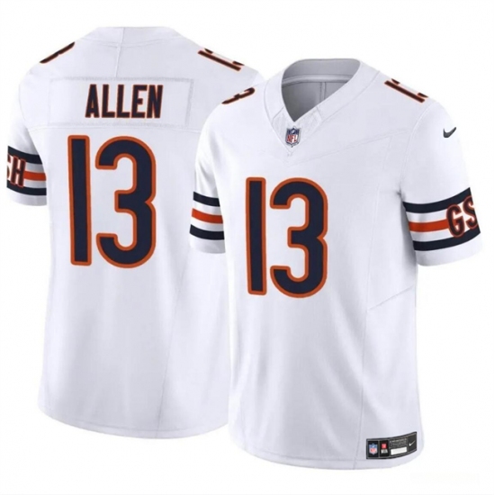 Men's Chicago Bears #13 Keenan Allen White 2023 F.U.S.E. Vapor Football Stitched Jersey - Ujersey