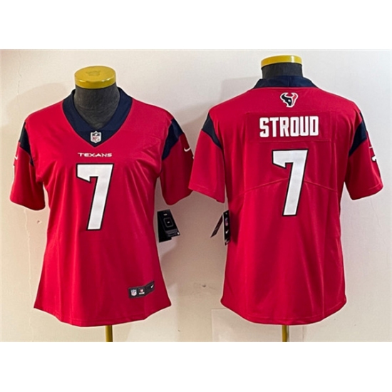 Women's Houston Texans #7 C.J. Stroud Red Vapor Untouchable Limited Stitched Jersey - Ujersey