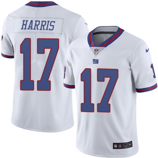 Men's Nike New York Giants #17 Dwayne Harris Limited White Rush Vapor Untouchable NFL Jersey - Ujersey