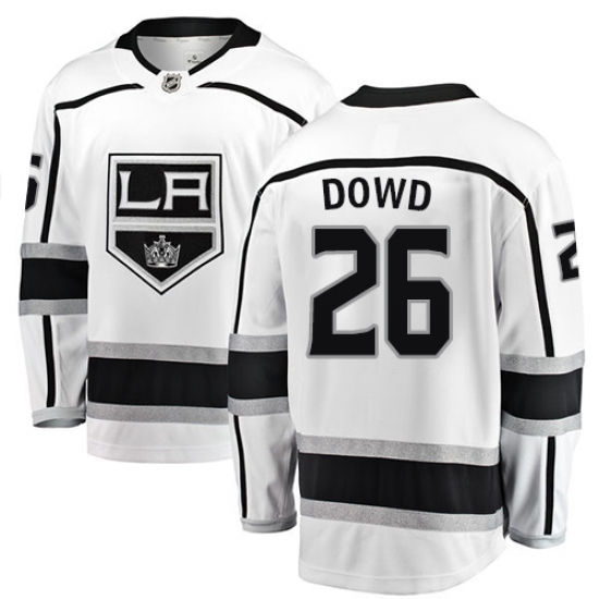 Men's Los Angeles Kings #26 Nic Dowd Authentic White Away Fanatics Branded Breakaway NHL Jersey - Ujersey