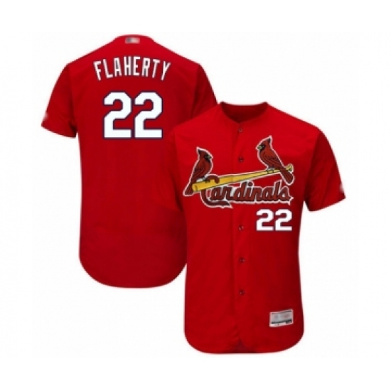 Men's St. Louis Cardinals #22 Jack Flaherty Red Alternate Flex Base Authentic Collection Baseball Player Jersey - Ujersey