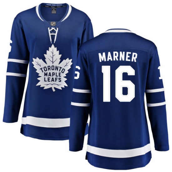 Women's Toronto Maple Leafs #16 Mitchell Marner Fanatics Branded Royal Blue Home Breakaway NHL Jersey - Ujersey