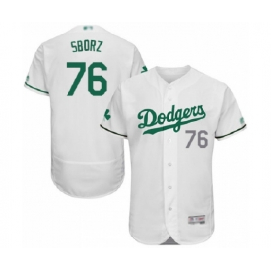 Men's Los Angeles Dodgers #76 Josh Sborz White Celtic Flexbase Authentic Collection Baseball Player Jersey - Ujersey