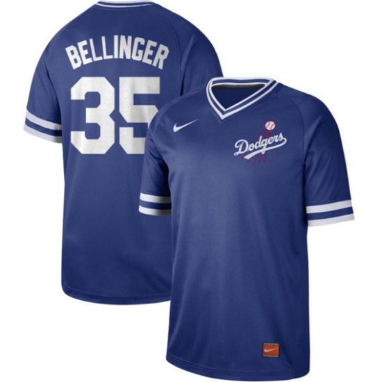 Men's Nike Los Angeles Dodgers #35 Cody Bellinger Royal Authentic Cooperstown Collection Stitched Baseball Jersey - Ujersey