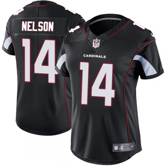 Women's Nike Arizona Cardinals #14 J.J. Nelson Black Alternate Vapor Untouchable Limited Player NFL Jersey - Ujersey