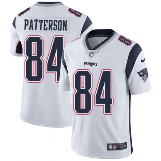 Youth Nike New England Patriots #84 Cordarrelle Patterson White Vapor Untouchable Limited Player NFL Jersey - Ujersey
