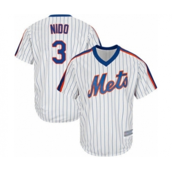 Youth New York Mets #3 Tomas Nido Authentic White Alternate Cool Base Baseball Player Jersey - Ujersey