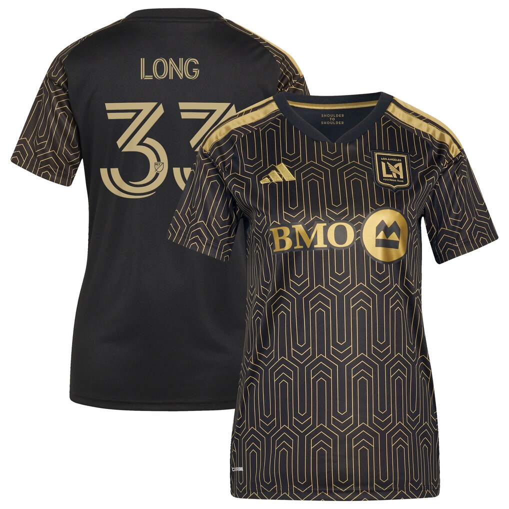 Women's LAFC Aaron Long adidas Black 2026 Primary Kit Replica Jersey - Ujersey