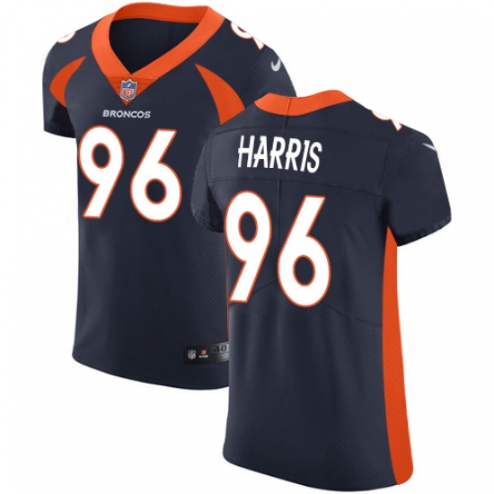 Men's Nike Denver Broncos #96 Shelby Harris Navy Blue Alternate Vapor Untouchable Elite Player NFL Jersey - Ujersey
